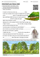 Vorschau - Arbeitsblätter - Lernposter + Arbeitsblatt "Wald" + Onlineübung & MP3 + Mindmap + Infografik + Infografik - Seite 1