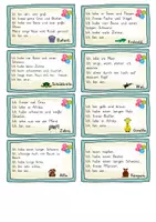 Vorschau - Aufgabenkarten - Zootiere / Zoo: Rätsel & Lesespiel (Wortschatz) - DaZ / Deutsch - Kl. 2/3 - Seite 2