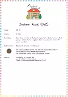 Vorschau - Aufgabenkarten - Zootiere / Zoo: Rätsel & Lesespiel (Wortschatz) - DaZ / Deutsch - Kl. 2/3 - Seite 1