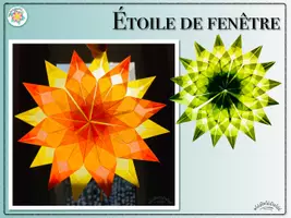 Aperçu - Matériel pour travaux manuels / dessin - ÉTOILE de fenêtre (noël) - Page 1