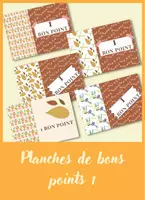 Aperçu - Affichage - Kit pédagogique de rentrée des classes - template bienvenue + bons points - primaire - Page 1