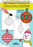 Vorschau - Arbeitsblätter - Tannenbaumkugeln / Weihnachtskugeln zum ausmalen fürs Klassenzimmer - Deckblatt