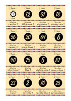 Aperçu - Jeux - I have - who has Chiffres 1 - 100 - Page 1