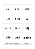 Vorschau - Stationenlernen - Häufige Wörter Bingo für Jahrgang 1/2 und Jahrgang 3/4 - Seite 2