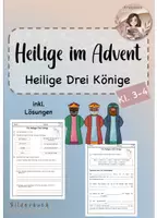Vorschau - Arbeitsblätter - Heilige im Christentum- Heilige Drei Könige - Deckblatt