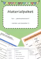 Vorschau - Stundenentwürfe - Ton Weihnachtsmann - Werken und Gestalten 5 - Deckblatt