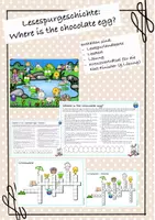 Vorschau - Arbeitsblätter - Easter - Lesespurgeschichte - Where is the chocolate egg? - Deckblatt
