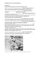 Vorschau - Arbeitsblätter - Die Rolle der Frau im 1. Weltkrieg Texte Aufgaben Lösung Kl 9-12 - Seite 1