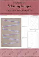 Vorschau - Arbeitsblätter - Materialpaket Schwungübung Graphomotorik Schreibmotorik - Seite 1