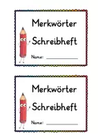 Vorschau - Aufgabenkarten - 90 häufig gebrauchte Merkwörter , Vorlagen für den Hefteintrag - Seite 3