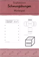 Vorschau - Arbeitsblätter - Schwungübung Graphomotorik fördern Spiel Würfelspiel - Deckblatt