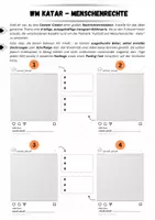 Vorschau - Arbeitsblätter - Katar WM Menschenrechte: Instagram Kreativaufgabe - Seite 1