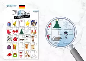 Vorschau - Spiele - Weihnachtliche Schatzsuche, Schnitzeljagd - Deckblatt