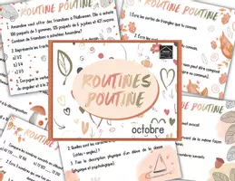 Aperçu - Feuilles d'exercices - Routines poutine octobre-2 - Page de couverture