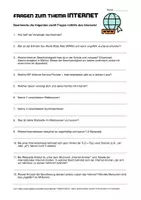 Vorschau - Arbeitsblätter - Fragenblatt zum Thema Internet (Word/Pages/PDF) - Seite 3