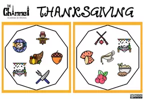Vista previa - Juegos / Gamificación - THANKSGIVING - Spot the identical image (Card game) - página 2