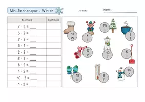 Vorschau - Arbeitsblätter - 36 Rechenspuren zum kleinen Einmaleins (1x1, inklusive Lösung) - Seite 2
