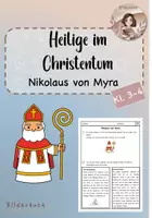 Vorschau - Arbeitsblätter - Heilige im Christentum- Nikolaus von Myra - Deckblatt