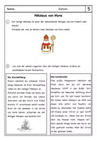 Vorschau - Arbeitsblätter - Heilige im Christentum- Nikolaus von Myra - Seite 2