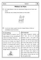 Vorschau - Arbeitsblätter - Heilige im Christentum- Nikolaus von Myra - Seite 3