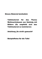 Vorschau - Mal- und Bastelvorlagen - Weihnachtsbaum aus Salzteig basteln - Seite 1