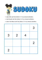Vorschau - Stationenlernen - Kinder Sudoku 4x4 Ideal für Kinder in der Grundschule - Seite 2