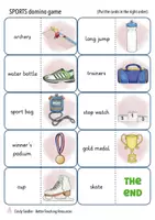 Vista previa - Juegos / Gamificación - sports vocabulary domino game English / juego Inglés - página 3