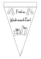 Vorschau - Mal- und Bastelvorlagen - Wimpelkette Winter/Weihnachten - Seite 3