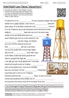 Vorschau - Arbeitsblätter - Lernposter + Arbeitsblatt "Wasserturm" + Onlineübung & MP3 + Mindmap + Infografik - Seite 1
