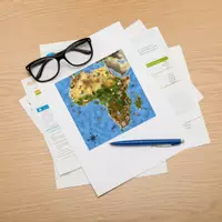 Vorschau - Fördermaterial/Inklusion - Bunte Afrika Landkarte als PDF Download, Geografie - Seite 3