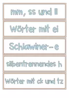 Vorschau - Arbeitsblätter - Lernwörter aus dem Grundwortschatz (Lernwörterstreifen) - Seite 3