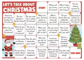 Vorschau - Spiele - Christmas Let's talk about ... Englisch Spiel - Seite 1