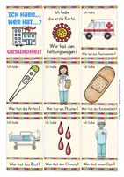 Aperçu - Jeux - beim Arzt / Gesundheit Deutsch jeu allemand Ich habe, wer hat? Spiel - Page 1