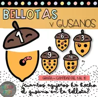 Vista previa - Decoración del aula - BELLOTAS GRAFÍA CANTIDAD - Portada