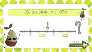 Vorschau - Interaktives Material - interaktive PDF - Zahlenstrahl ZR 1000 - Seite 1