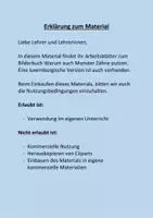 Vorschau - Arbeitsblätter - Warum Monster auch Zähne putzen - Literaturprojekt - Seite 1