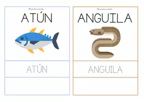 Vista previa - Tarjetas / Manipulativos - Tarjetas lectoescritura (mayúsculas) - página 1