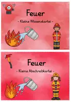 Vorschau - Arbeitsblätter - Wissenskartei/Abschreibkartei - Feuer - Seite 1