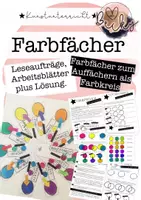 Vorschau - Unterrichtsreihen - Farbfächer (Farbtheorie, Farblehre, Kunst) - Deckblatt