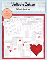 Vorschau - Arbeitsblätter - Verliebte Zahlen: Arbeitsheft (Kl. 1) - Deckblatt