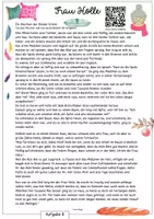 Vorschau - Stationenlernen - Weihnachts-Märchen: Lesetext "Frau Holle" mit Aufgaben! - Seite 1