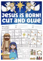 Vorschau - Arbeitsblätter - the Christmas story cut and glue Englisch Weihnachten - Deckblatt