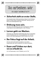 Vorschau - Poster - Regeln in der Werkstatt + Quiz - Seite 2