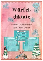 Vorschau - Arbeitsblätter - Materialpaket - Würfel-/ Wendediktate - Deckblatt