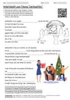 Vorschau - Arbeitsblätter - Arbeitsblatt "Weihnachten" + Onlineübung & MP3 + Mindmap + Infografik - Deckblatt