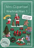 Vorschau - selbst erstellte Cliparts/Grafiken - Mini - Clipartset Weihnachten 1 (privat & kommerziell) - Deckblatt