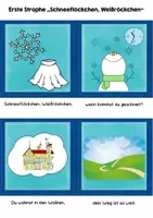 Vorschau - Arbeitsblätter - Liederarbeitung Schneeflöckchen Weißröckchen - Seite 2