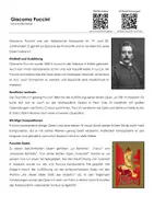 Vorschau - Arbeitsblätter - Giacomo Puccini (Infotext und Übungen) - Deckblatt