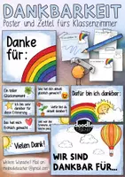 Vorschau - Mal- und Bastelvorlagen - Dankbarkeit / Danke für .. - Poster und Zettel fürs Klassenzimmer - Seite 2