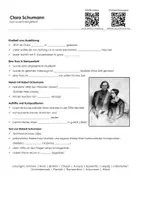 Vorschau - Arbeitsblätter - Clara Schumann kurz zusammengefasst - Deckblatt
